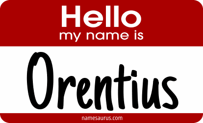 Hello my name is Orentius png download