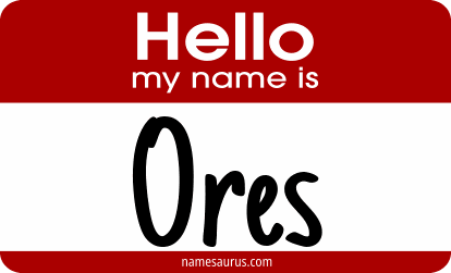 Hello my name is Ores png download