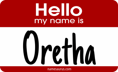 Hello my name is Oretha png download