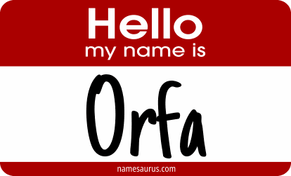 Hello my name is Orfa png download