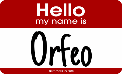 Hello my name is Orfeo png download