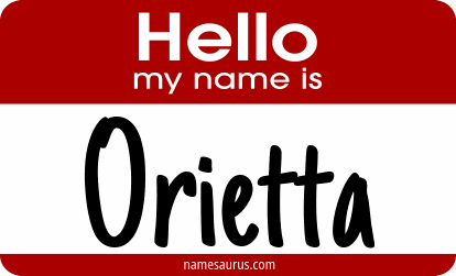 Hello my name is Orietta png download