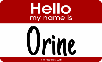 Hello my name is Orine png download