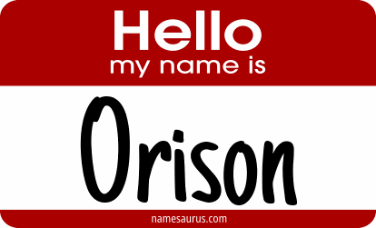 Hello my name is Orison png download
