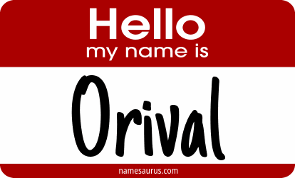 Hello my name is Orival png download