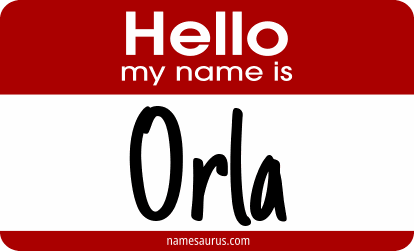 Hello my name is Orla png download