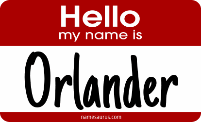 Hello my name is Orlander png download