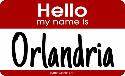 Hello my name is Orlandria png download