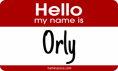 Hello my name is Orly png download