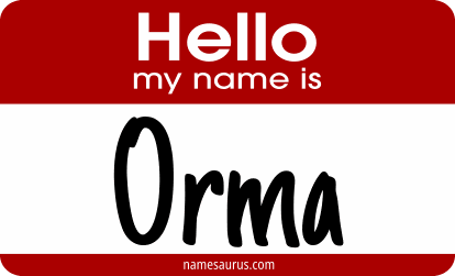 Hello my name is Orma png download