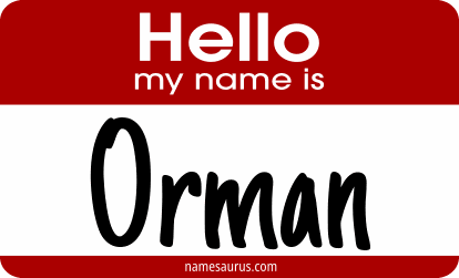 Hello my name is Orman png download