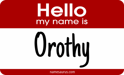 Hello my name is Orothy png download