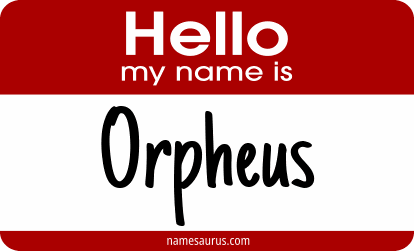 Hello my name is Orpheus png download