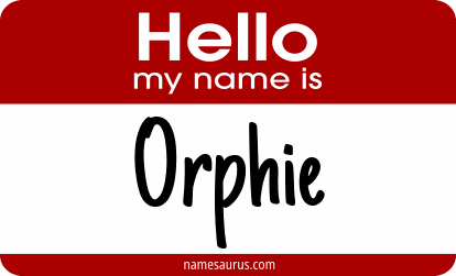 Hello my name is Orphie png download