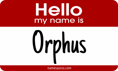 Hello my name is Orphus png download