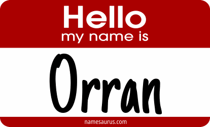Hello my name is Orran png download