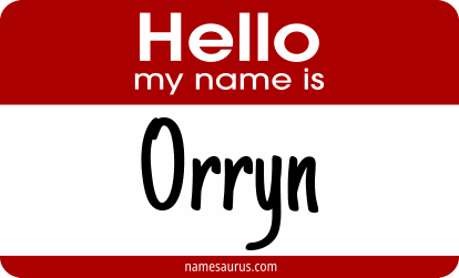 Hello my name is Orryn png download