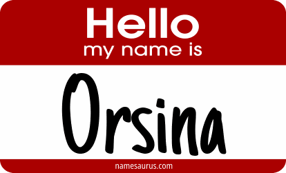 Hello my name is Orsina png download