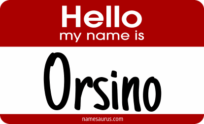 Hello my name is Orsino png download