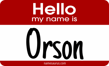 Hello my name is Orson png download