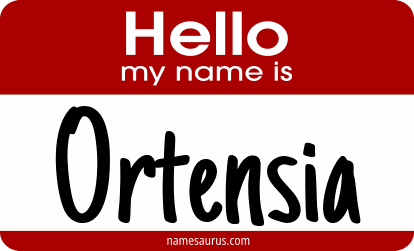 Hello my name is Ortensia png download
