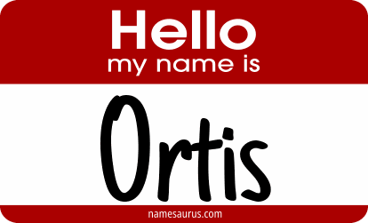 Hello my name is Ortis png download