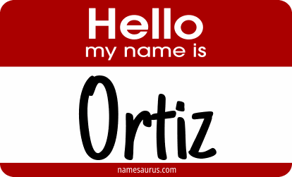 Hello my name is Ortiz png download
