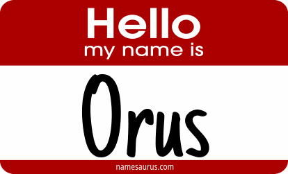 Hello my name is Orus png download