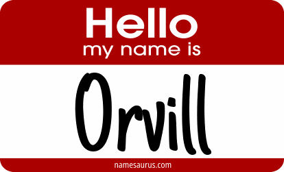 Hello my name is Orvill png download