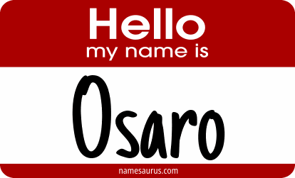 Hello my name is Osaro png download