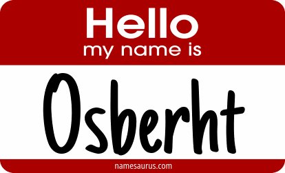 Hello my name is Osberht png download