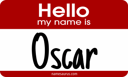 Hello my name is Oscar png download