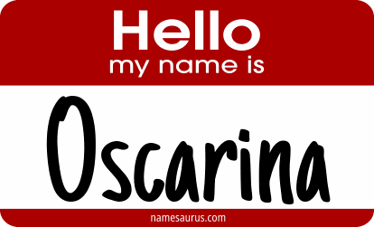 Hello my name is Oscarina png download