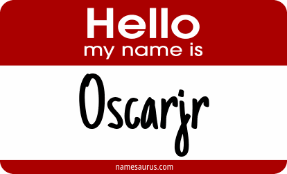 Hello my name is Oscarjr png download