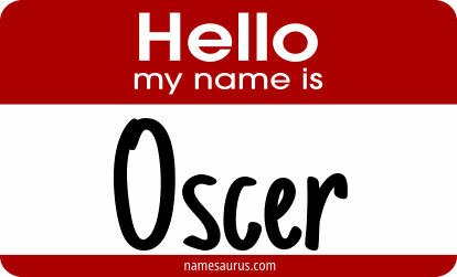 Hello my name is Oscer png download