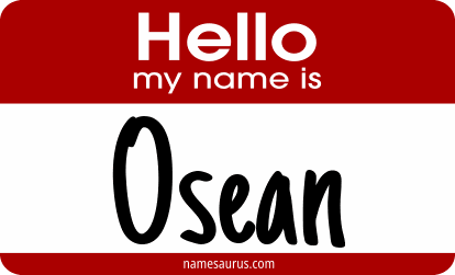 Hello my name is Osean png download
