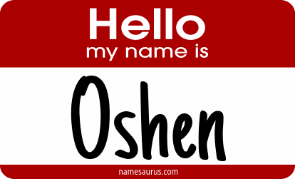 Hello my name is Oshen png download