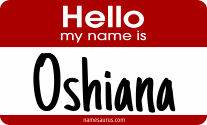 Hello my name is Oshiana png download