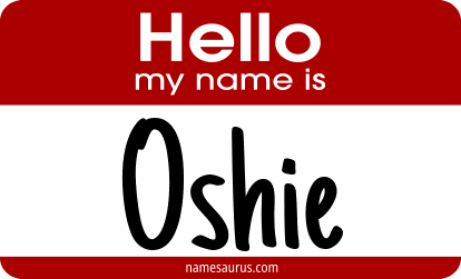 Hello my name is Oshie png download
