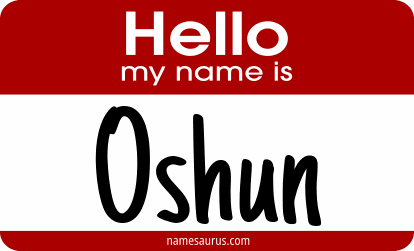 Hello my name is Oshun png download
