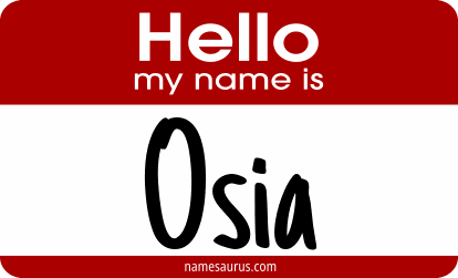 Hello my name is Osia png download