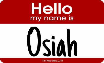 Hello my name is Osiah png download