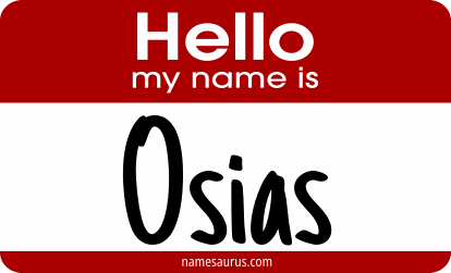 Hello my name is Osias png download