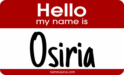Hello my name is Osiria png download