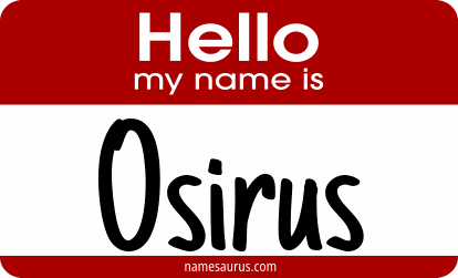 Hello my name is Osirus png download