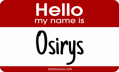 Hello my name is Osirys png download