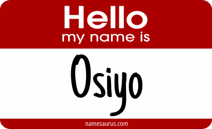 Hello my name is Osiyo png download