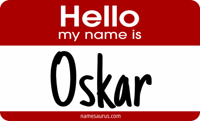 Hello my name is Oskar png download
