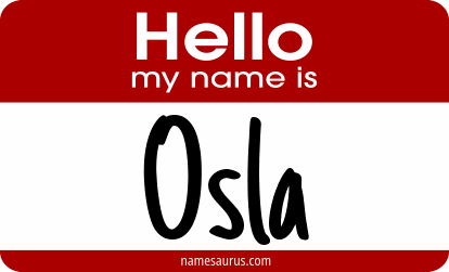 Hello my name is Osla png download