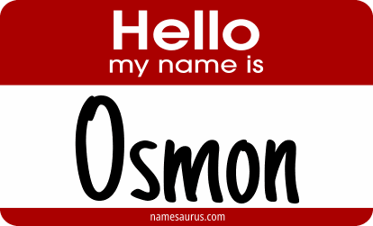 Hello my name is Osmon png download